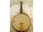 Antique Washburn Style C 4 String Tenor Banjo #558 Remo Head