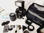 Minolta 5000i Camera W/ Flash And Bag Sigma 70-210mm lens