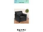 Reception Lounge Series Leather Club Chair Black