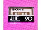 Sony Jhf 90 Blank Cassette Tape (1) (New)