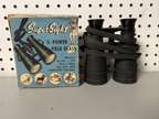 Vintage Super-Sight 3-Power die-cast Field Glass Binoculars