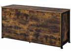 Industrial 6 Drawer Dresser Console Table with Metal and