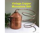 Vintage Copper Moonshine Still/Distiller w/