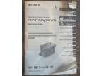 Sony Handycam Video Camera Manual only DCR-DVD92 103 203 403