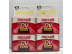 Maxell Mini DV 60 Minute Camcorders Tape 4 Pack! New Sealed!