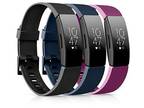 3-pk Fitbit Inspire /2/ Ace2/HR Band Replacement, BLK/PRPL.