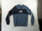 Adidas Blue pullover Hoodie logo 3 Stripe Men's size Large