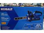 Kobalt 40v cordless chainsaw with battery and charger