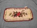 Oven Door Appliance Handle Cover - Cardinal w/ Holly