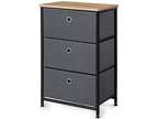 Camabel 28” Vertical Dresser Storage Tower with 3 Drawers
