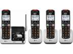 BL102-4 DECT 6.0 4-Handset Cordless Phone for Home with