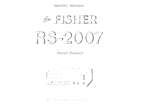 Fisher RS-2007 Stereo Receiver Factory Supplied Service