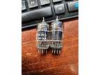6072 12ay7 Vacuum Tubes (2) Excellent Matched Pair