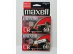 Maxell Audio Casette Tape Normal Bias UR 60 Minutes new