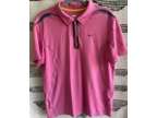 Nike Golf Fit Dry Short Sleeve Polo Shirt pink athletic Mens