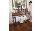 Console Table Brown And Black