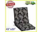 43X20 OUtdoor Patio Deck Dining Chair Cushions High Back