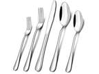 20-Piece Silverware Set, Stainless Steel Flatware Cutlery