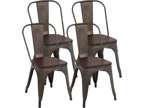 Dining Chairs Set of 4 Indoor Outdoor Chairs Patio Chairs