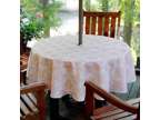 Lahome Outdoor Tablecloth with Umbrella Hole - Water