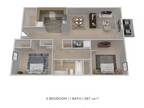 St. Marys Landing Apartments and Townhomes - Two Bedroom- 656 sqft