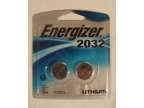 Energizer 2032 Batteries 2 pack, 3 Volts, Lithium New