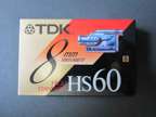 TDK HS60 8mm Video Cassette, High Standard, Factory Sealed