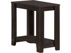 Monarch Specialties I Accent End Side-Lamp Table with Shelf