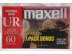 Maxell UR 90 Minute Blank Audio Cassette Tapes Normal Bias 7