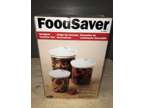 FoodSaver 3 Piece BPA-free Vacuum Storage Canister Set & A