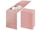 10 Pack Sequin Table Runner 12&quote; x 72&quote; Rose Gold