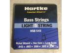 NEW! Hartke Bass Strings HSB545 Light 5 String Nickel Wound