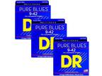 3 SETS DR Strings Pure Blues Electric Guitar Strings Pure