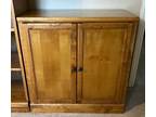 Lovely Stained Wood Two Door Cabinet - 16-1/4" x 32" x 32" -