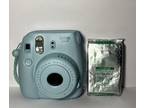 Fuji Film Instax Mini 8 Polaroid Camera (blue) and Film