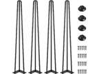 SMARTSTANDARD Hairpin Table Legs 40 Inch, 1/2'' 3 Solid