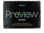 Boots Preview Screen - For Slides & Movie Projectors - Ideal
