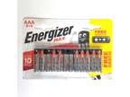AAA Energizer Max Batteries 12-Pack 1.5 Volt Triple A