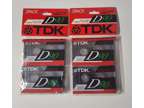 TDK Cassette Tapes New Lot Of 4 W/ Fast Free Shipping