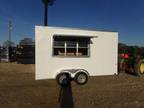 2022 Rock Solid Cargo 7x14 x7 white concession trailer enclosed basic ve New