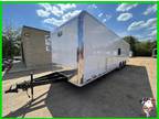 8.5 x 34 34ft Enclosed Racing Dragster Motorcycle Show Car Hauler Trailer LA OK