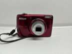Nikon COOLPIX L26 16.1MP Digital Camera - Red Tested and