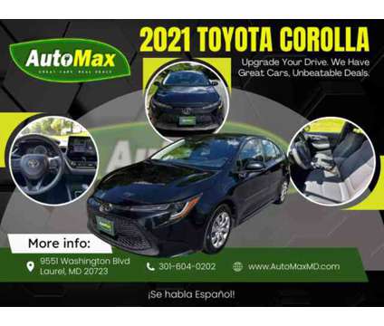 2021 Toyota Corolla for sale is a Black 2021 Toyota Corolla Car for Sale in Laurel MD