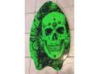 Vintage Skim Boogie Green Skull board JGR Copa wooden skim