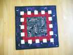 Quilted handmade table runner-reversible, Halloween/fall