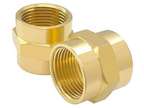 2PCS Brass Pipe Fitting Air Hose Coupling 3/4" x 3/4"