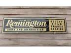 Early Style Remington Firearms Dealer Sign/AD 1'X46" Alum.