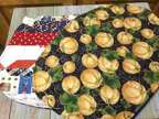 Handmade 4 Piece Quilt Reversible Placemats FALL/4th of July