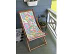 Lily Pullitzer Teak Wood Patio Chair Floral - Opportunity!