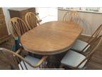 Richardson Brothers Solid Oak Dining Table 6 Chairs & 4